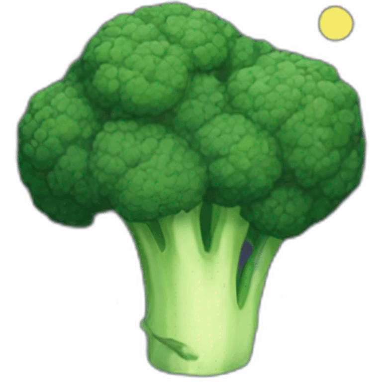 broccoli eat the moon emoji