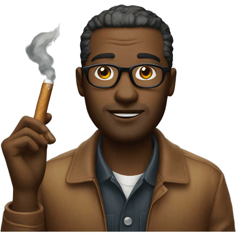 designer with cigare emoji