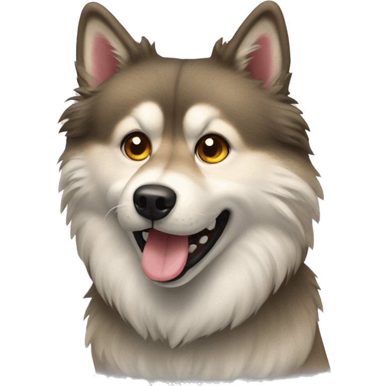 Wolfspitz dog emoji