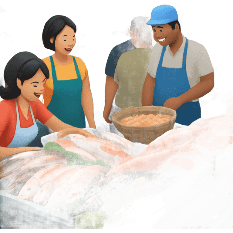 Tsukiji fish market emoji