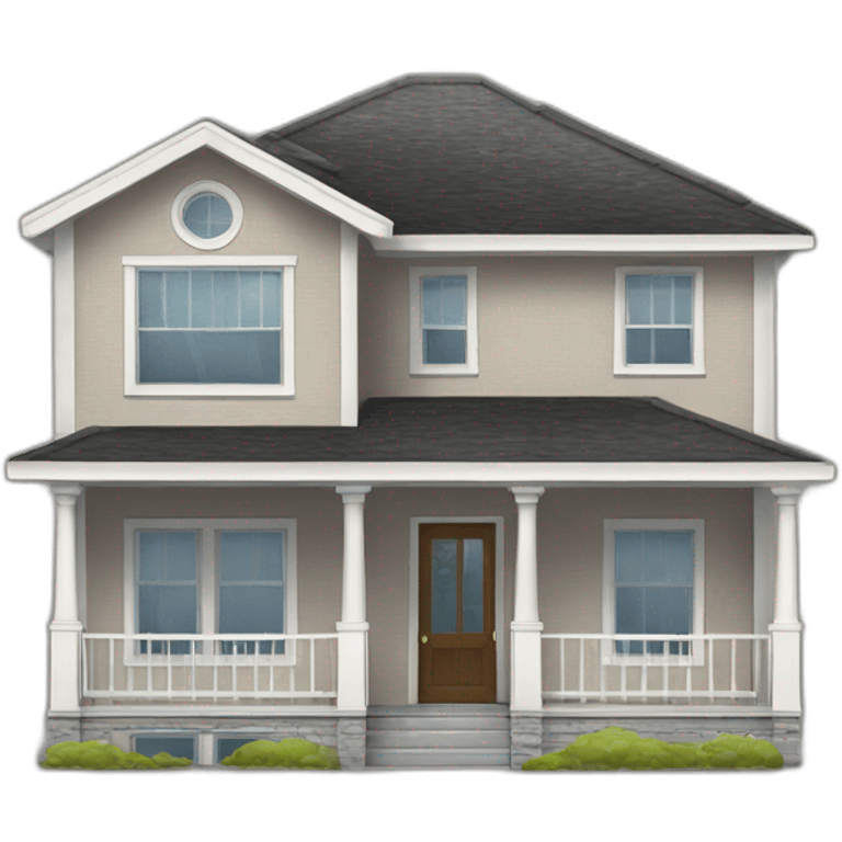 Duplex house exterior structure emoji