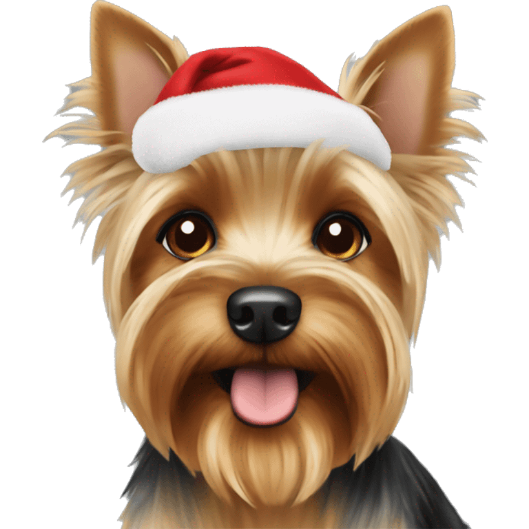 Christmas yorkshireterrier emoji