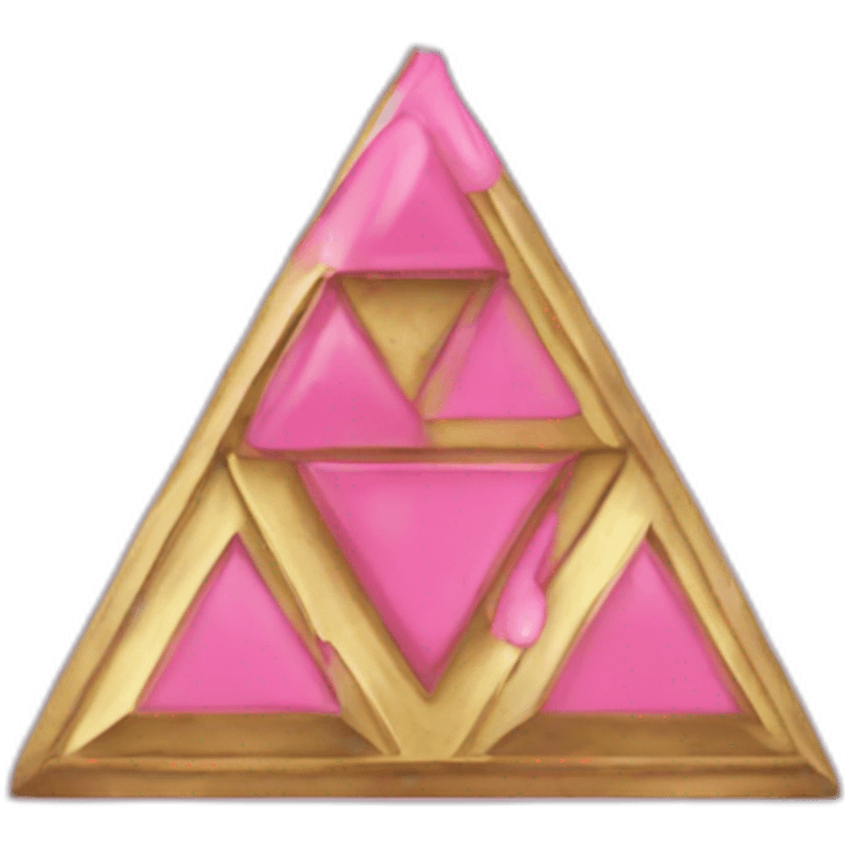 Zelda triforce symbol pink Nintendo emoji