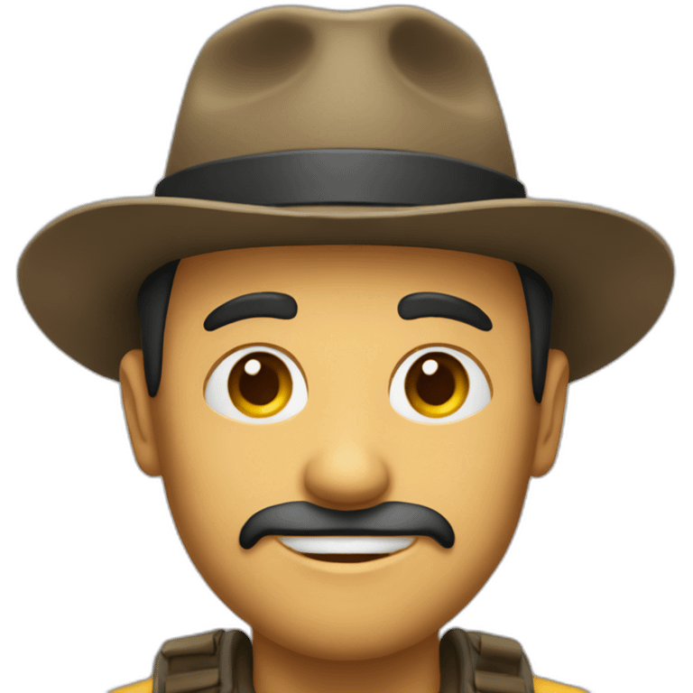 Homem com chapeu emoji