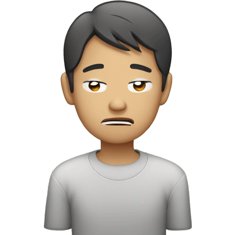 crying asian guy emoji