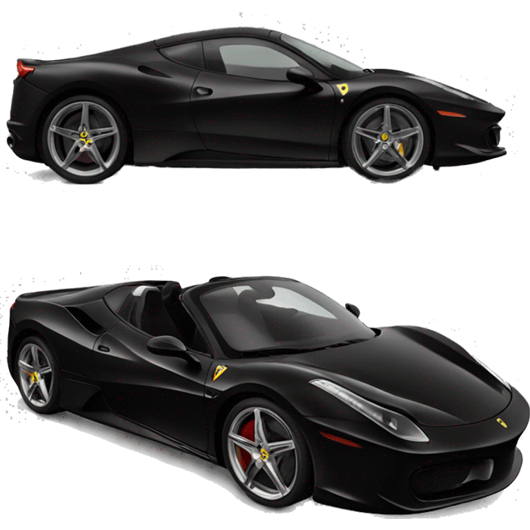 black ferrari emoji