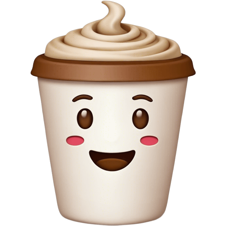 coffee emoji that looks like it's made of clay emoji