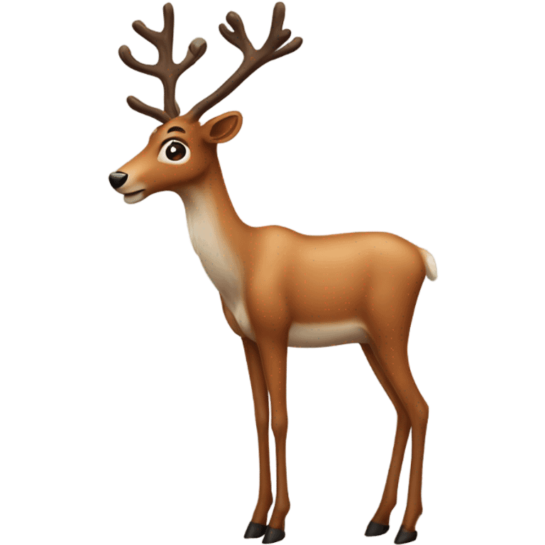 skinny reindeer emoji