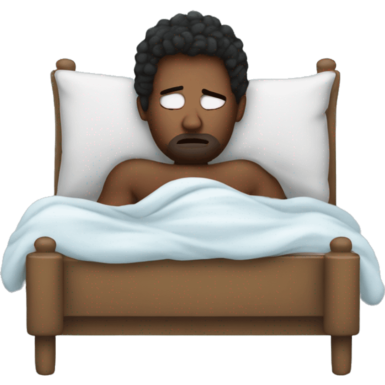 me with a cold in bed emoji