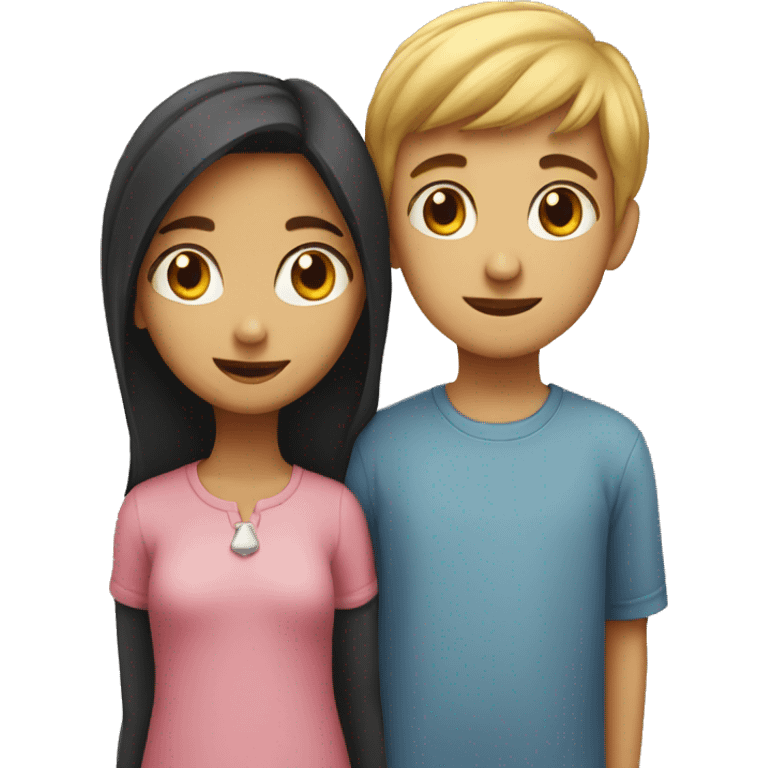 girl and boy face to face emoji