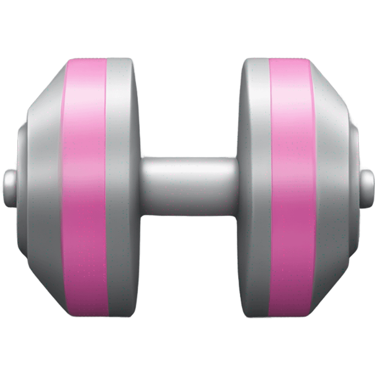 dumbbells gray-pink emoji