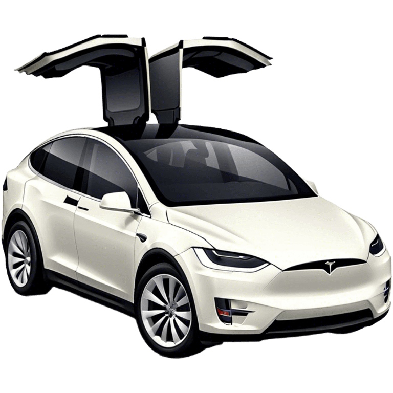 Tesla Model X - Tesla (Model Year: 2022) (Iconic colour: Black) emoji