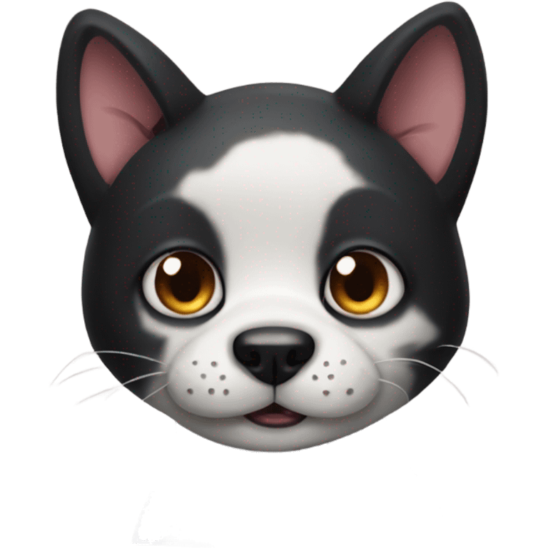 Cat Panda Shark Dog mixed together  emoji