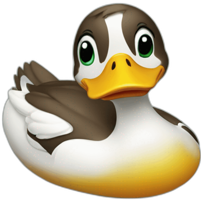 duck at slide emoji