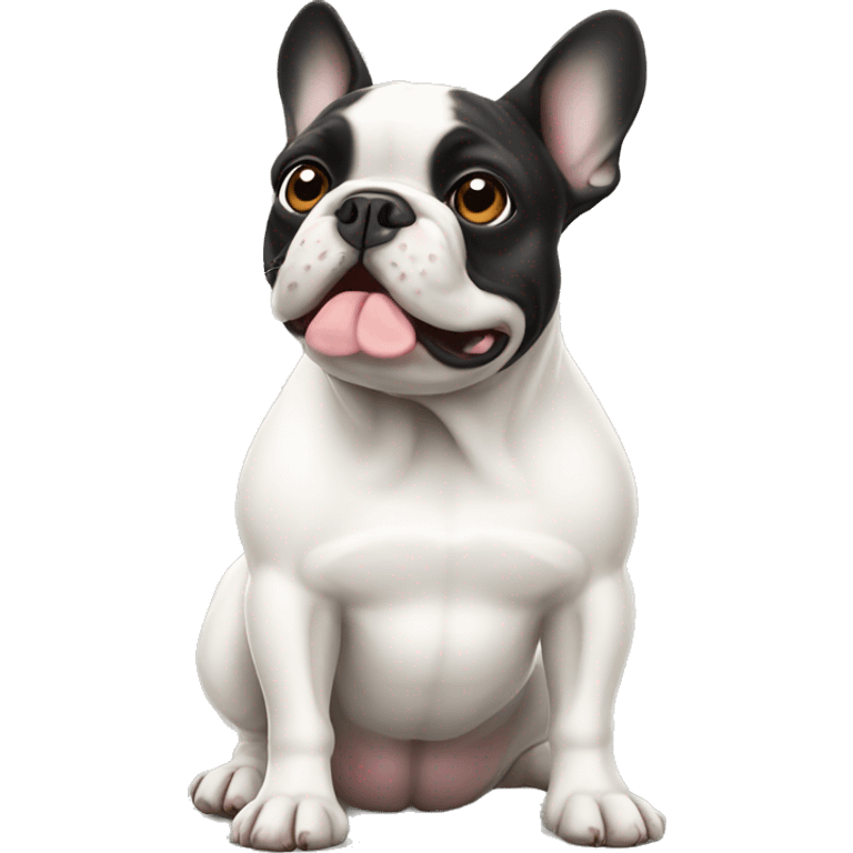 White French bulldog  emoji