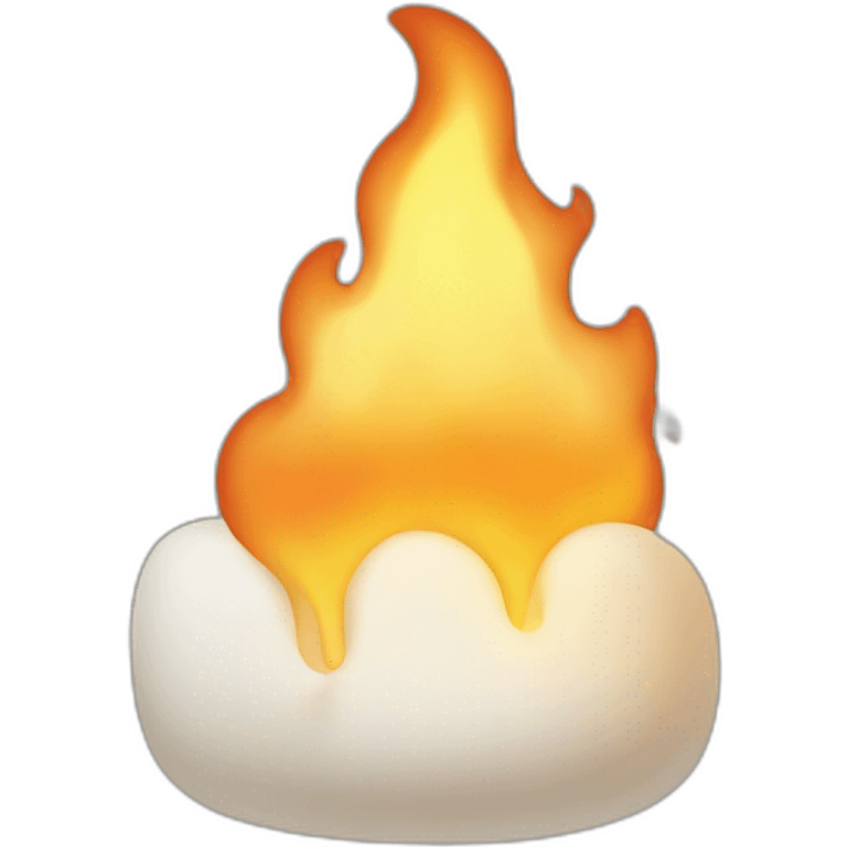 flame with marshmallow  emoji