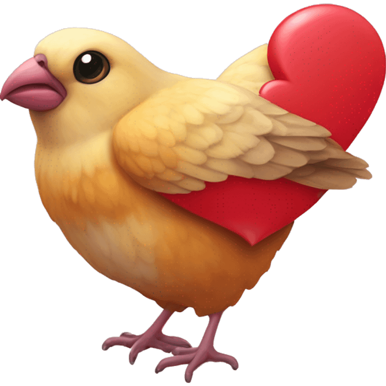 Agapornis en forma de corazón  emoji