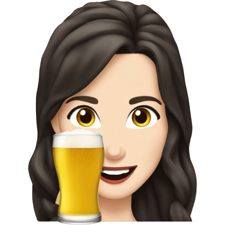 Natalia Oreiro drink beer emoji