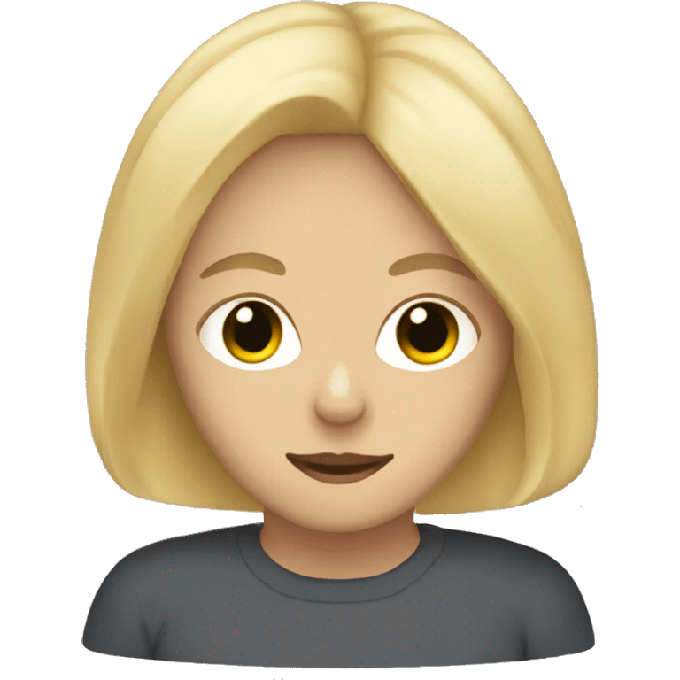 blond haired person with cat mask emoji