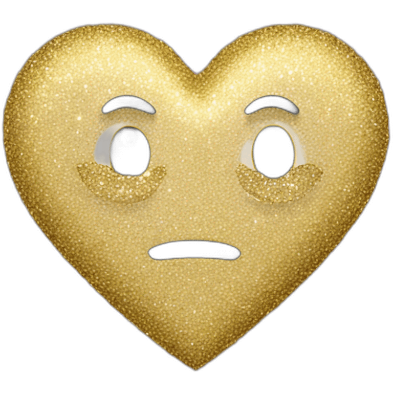 coeur avec des paillettes emoji