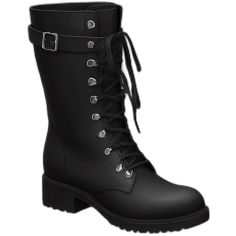 Goth boots emoji