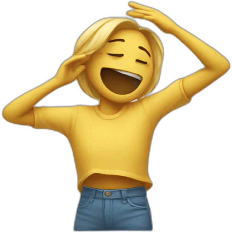 An emoji of someone who makes a dab emoji