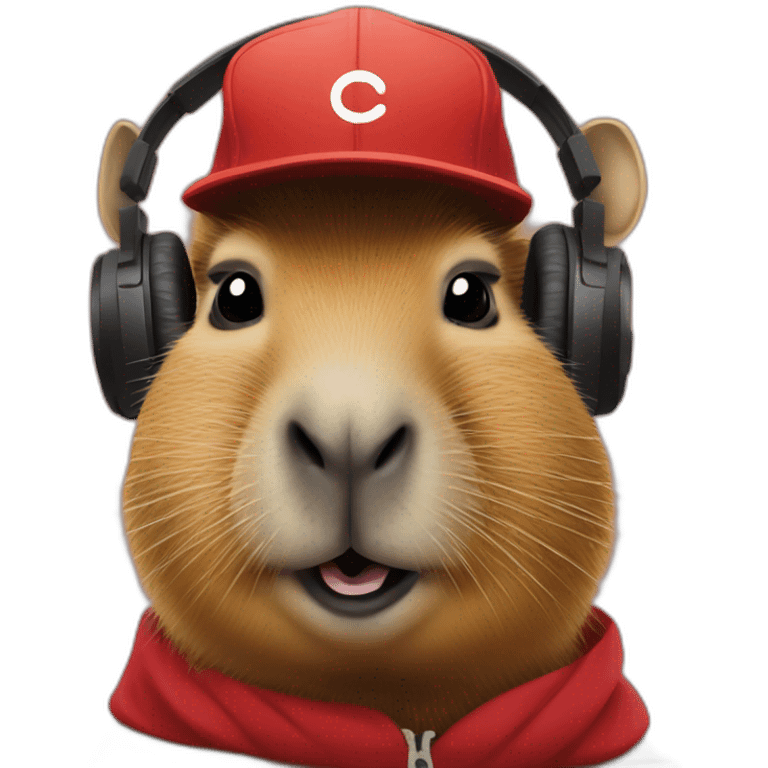 A capybara dj emoji