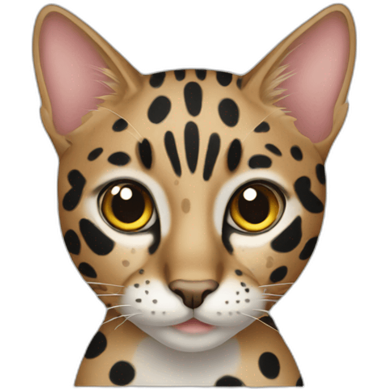 Spotted cat emoji