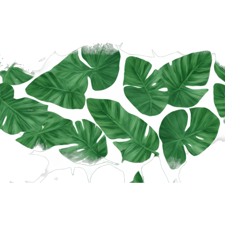 calathea orbifolia round leaves emoji