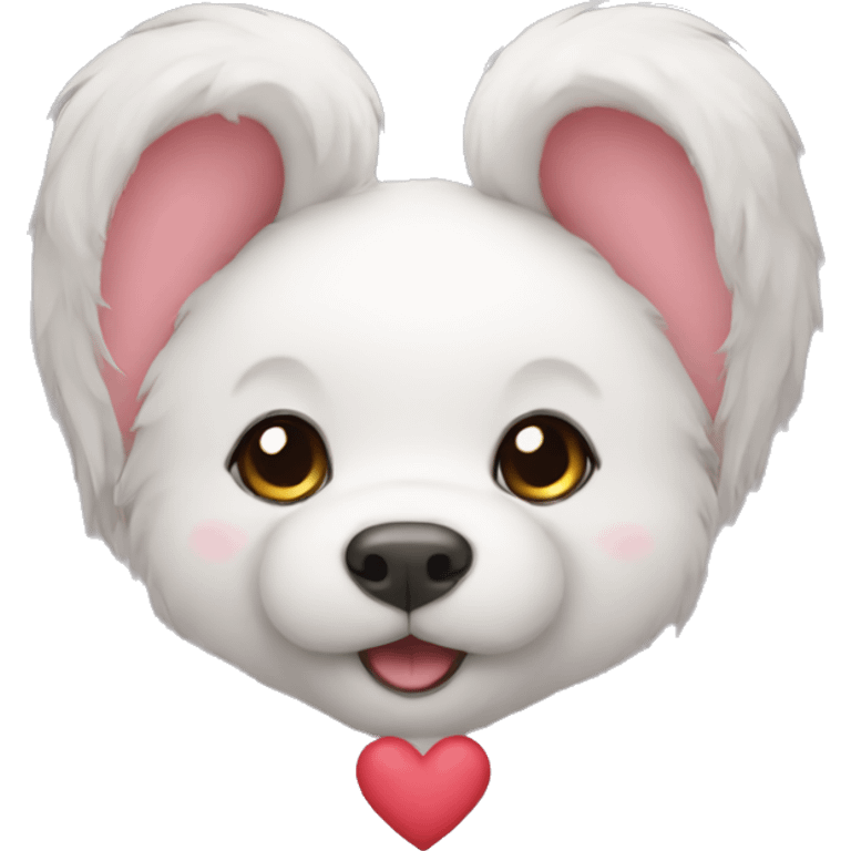 cute animal heart emoji