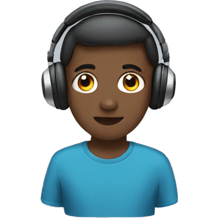 Autistic with headphones  emoji