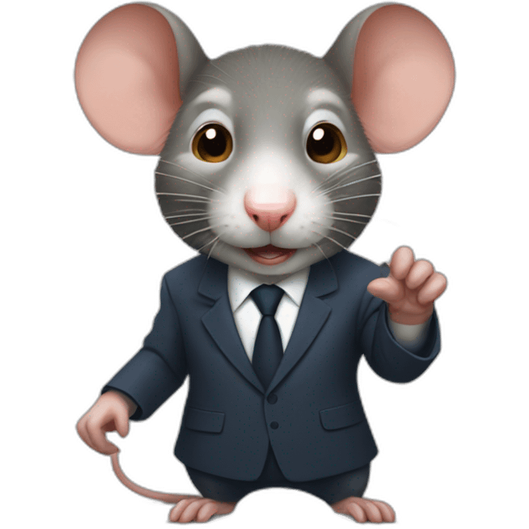 rat with Putin's face emoji