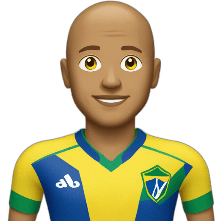 Roberto Carlos wearing yellow Brazil jersey emoji