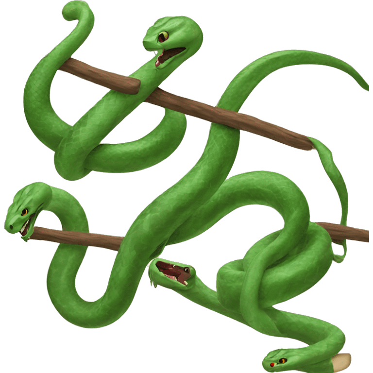 3 snakes hanging out  emoji