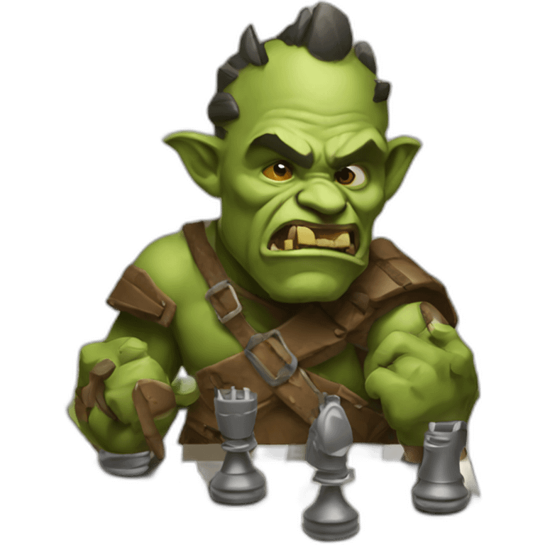 orc play chess emoji