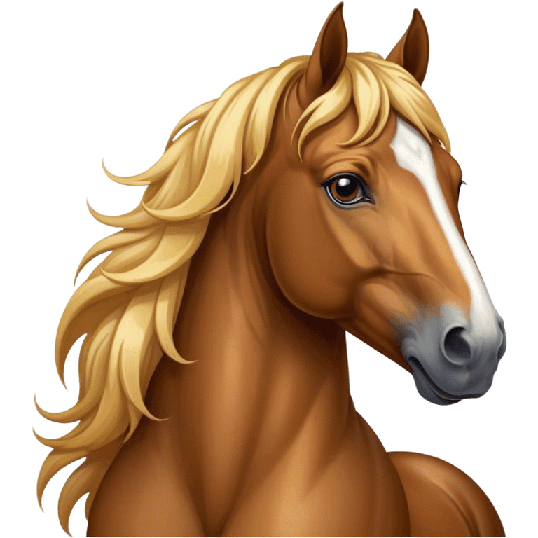 beautiful majestic  horse closeup portrait emoji