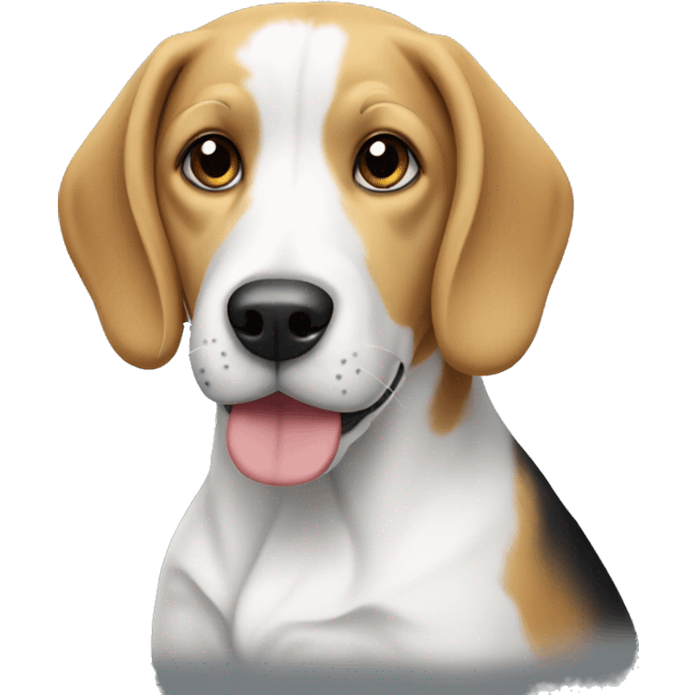 blonde and white beagle emoji