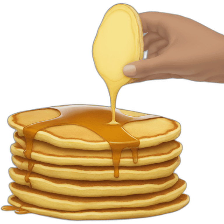 pancake at the sights emoji