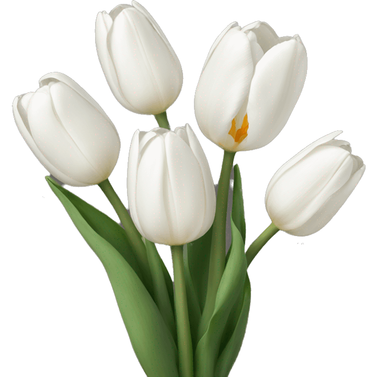 white tulips  emoji