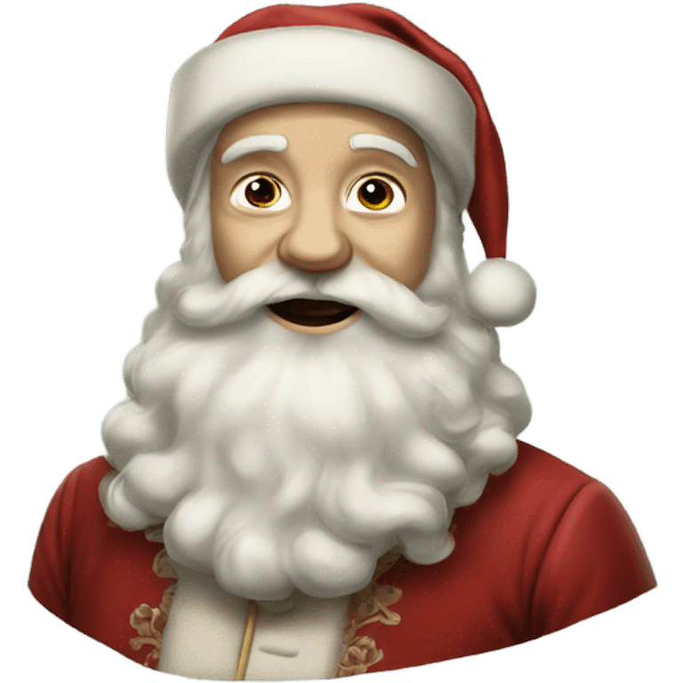 Realistic Victorian Christmas santa  emoji