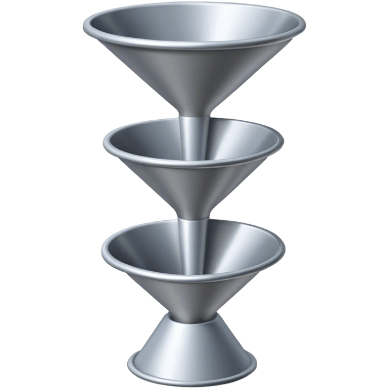 a three tiered funnel emoji