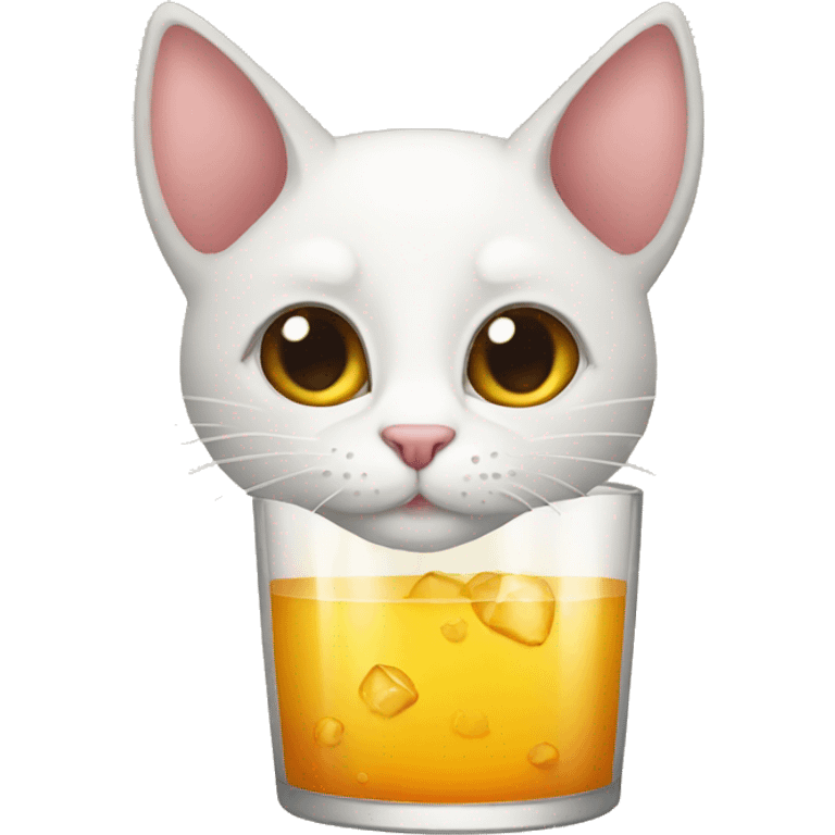 cat drink emoji