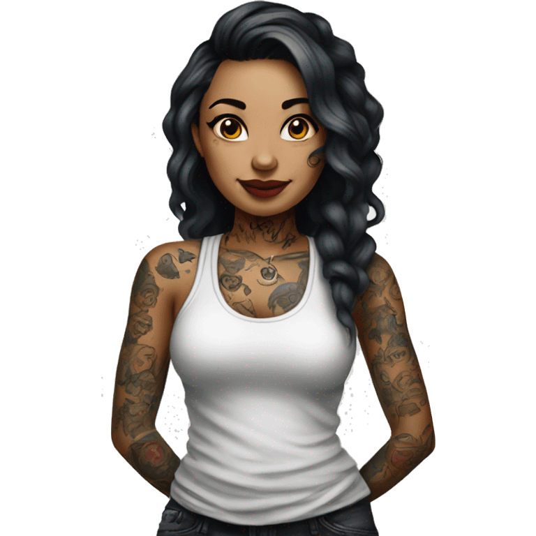 Girl tattoo artist  emoji