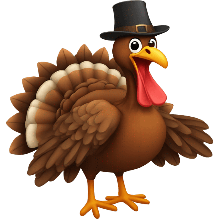 Funny turkey Thanksgiving  emoji