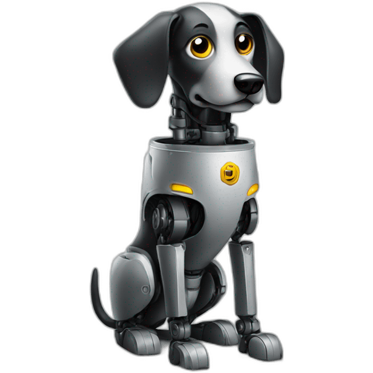 Ai robot dog leaking oil emoji