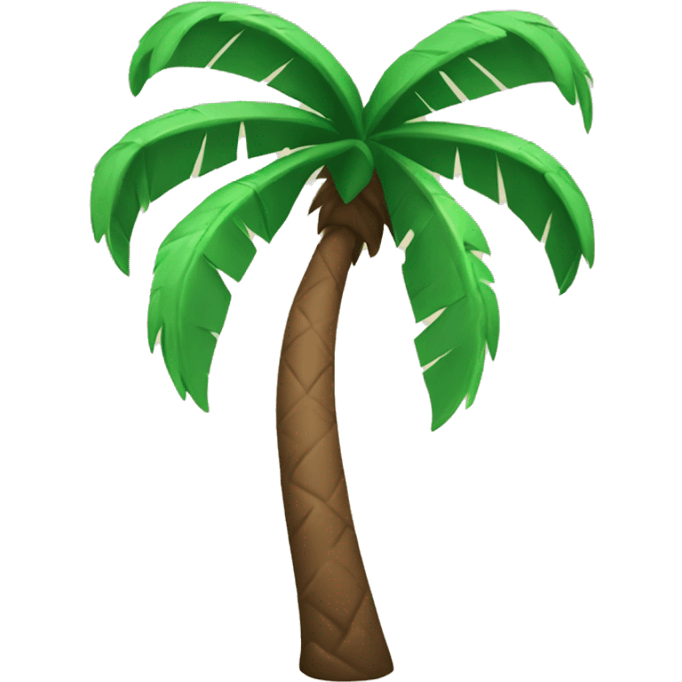 A palm tree with two muscular arms emoji