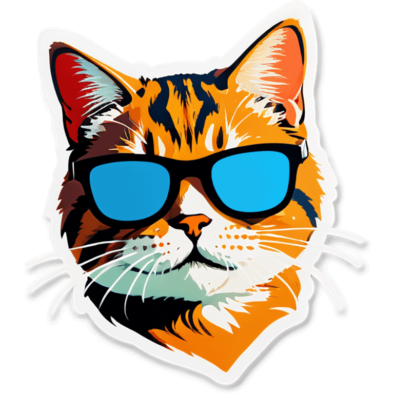 Cat with sunglasses emoji