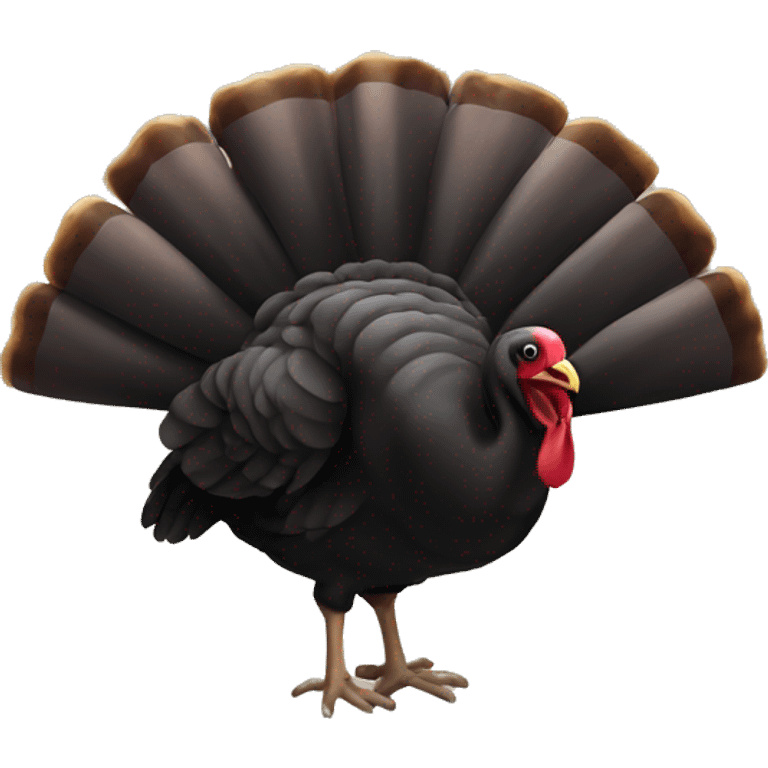 Turkey black emoji