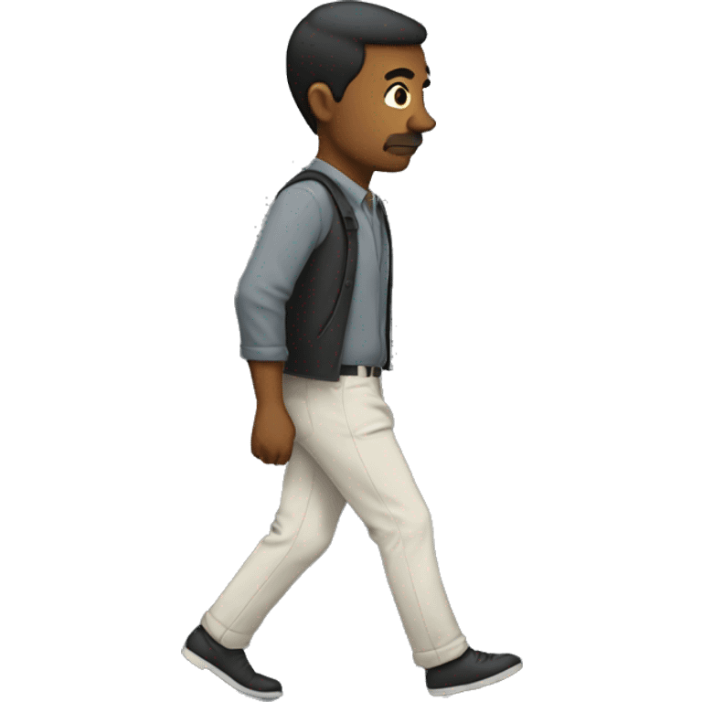 man walking away from me emoji