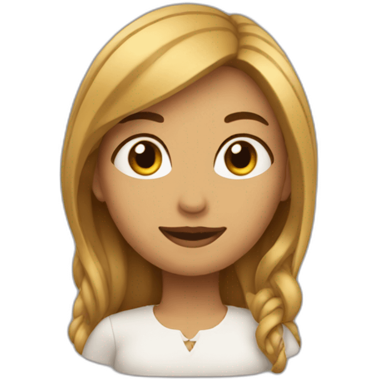 Femme sur un caca emoji